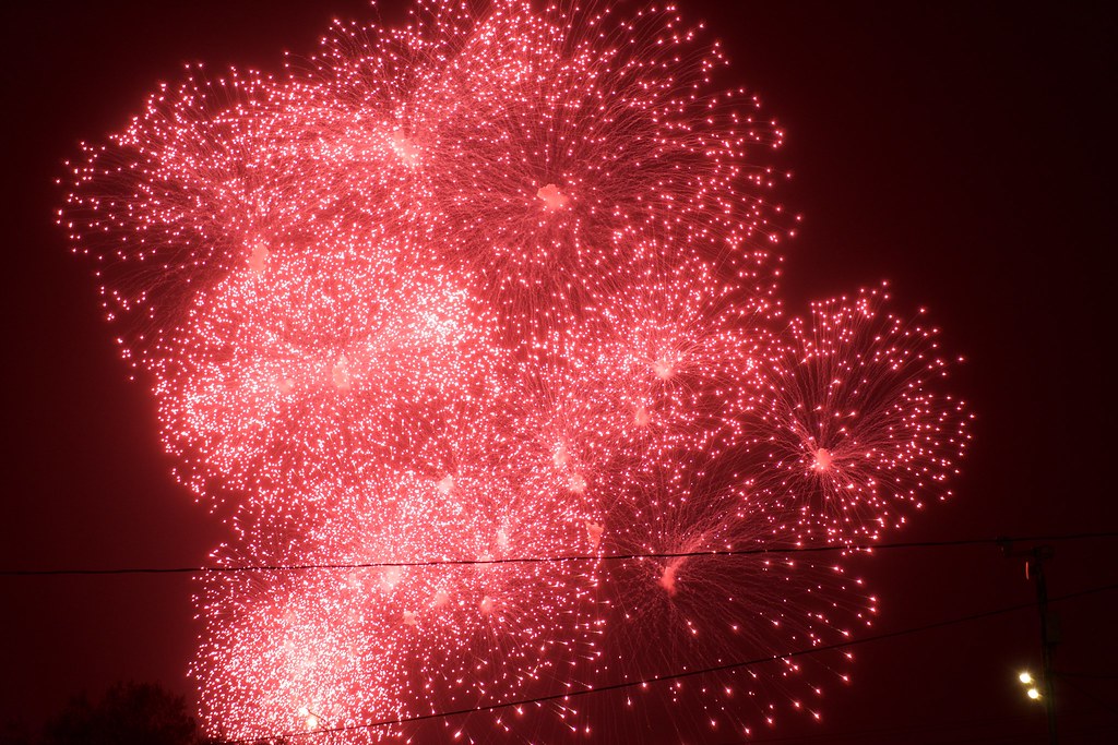 Moscow, fireworks Victory Day May 9, 2015 Roman Melnichuk Flickr