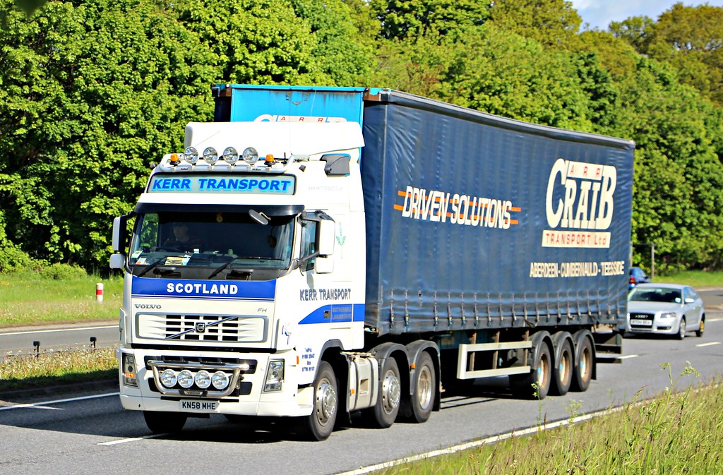 VOLVO FH KERR Transport Motherwell KN58 MHE.....A9 Perth… Flickr