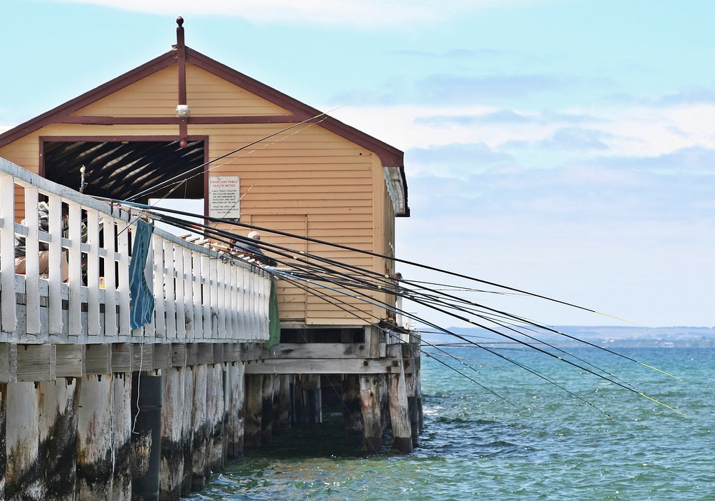Queenscliff Pier Fishing Rods Peter Connolly Flickr