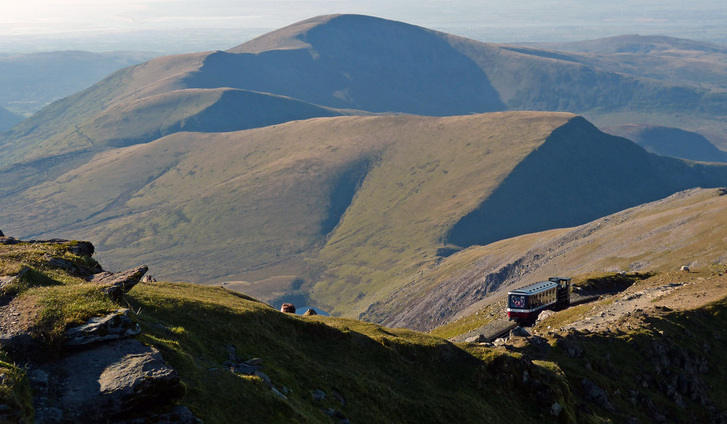 Snowdon Mountain Railway Looking from the summit as the fi… Flickr