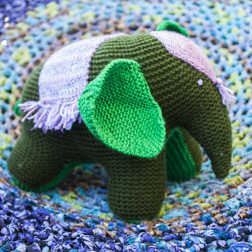 Green elephant The pattern is Flo from Knitty. Different y… Flickr
