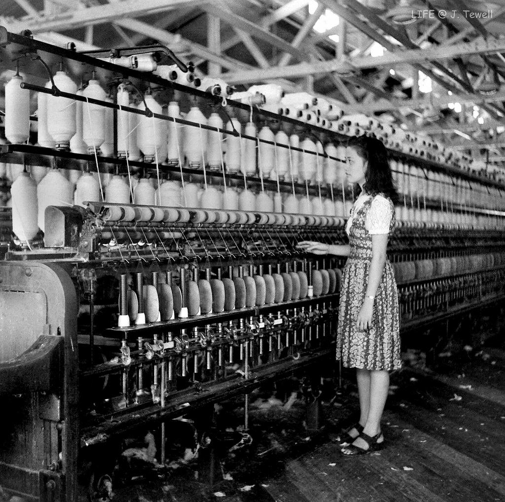Textile mill, Manila, Philippines, 1940s (1) a photo on Flickriver