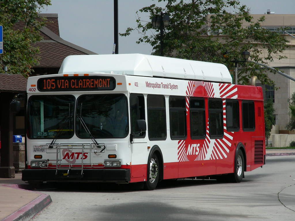 MTS A San Diego MTS New Flyer bus at Old Town. So Cal Metro Flickr