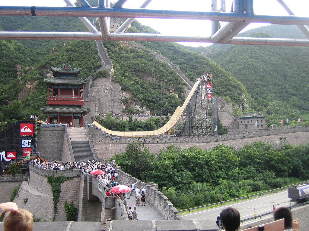 The Drop in Danny Way Great wall of China jump, Juyongguan… Flickr