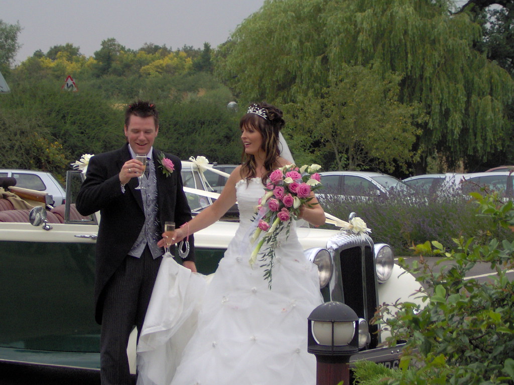 Wedded Couple Drinking Champagne Ali joins the guests in a… Flickr