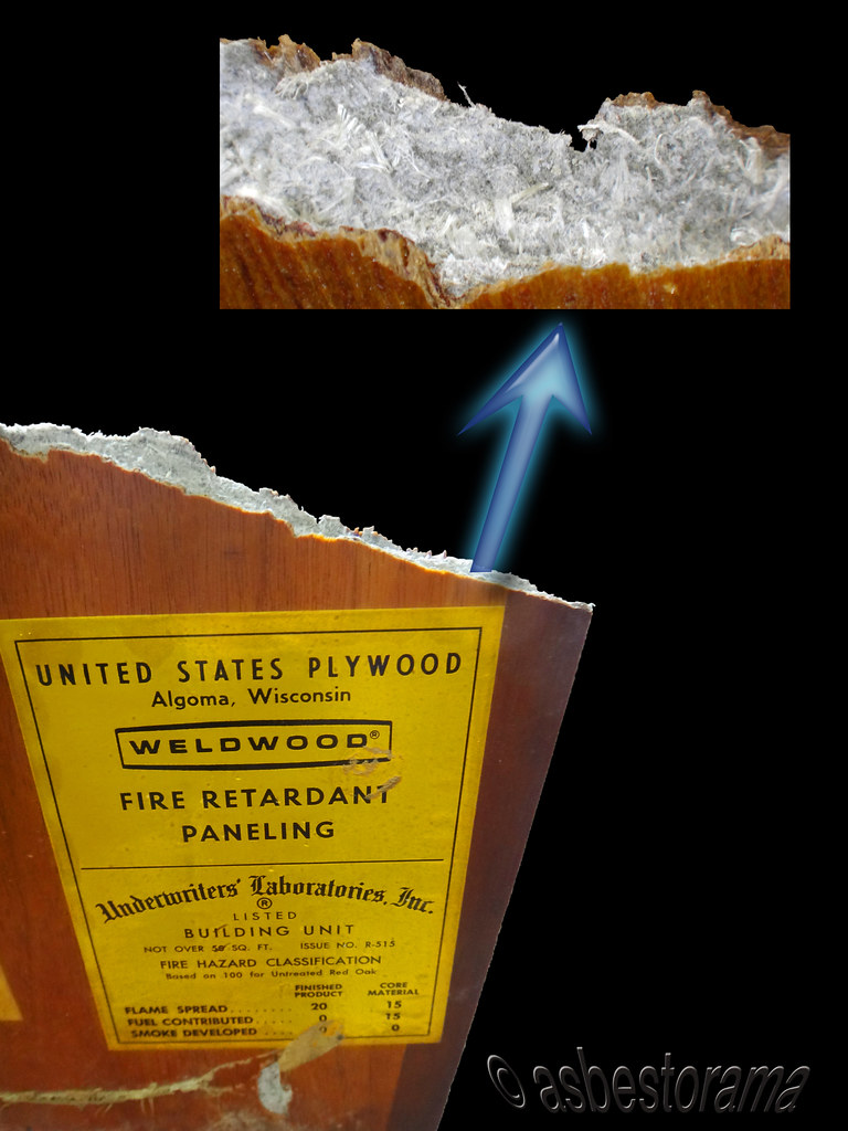 Asbestos Wood Paneling Detail Image depicting partial ba… Flickr