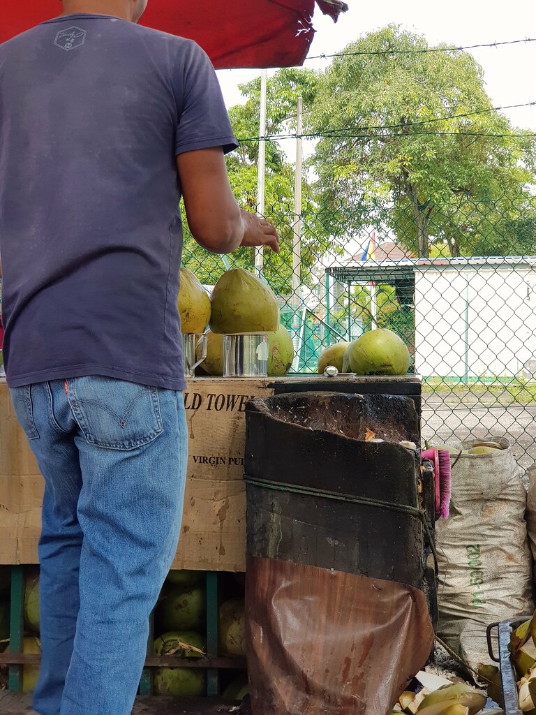  椰水档 Coconut water stall at USJ17/2 青蛙 Frog Flickr