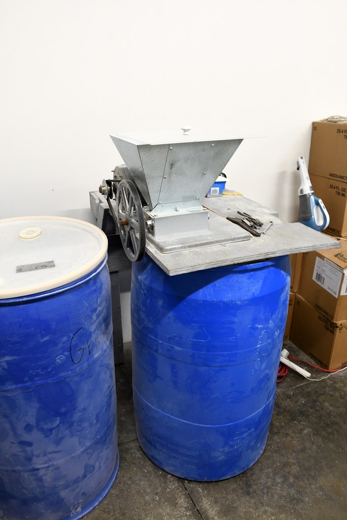 Grain Mill Grain Mill at Doc Howard's Distillery, Perry, O… Bruce