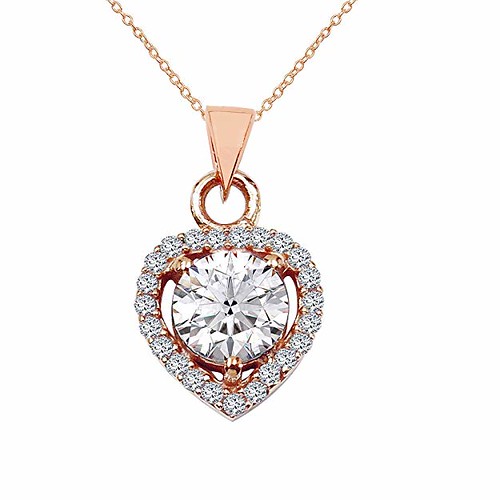 Cubic Zirconia Round Shape Rose Gold Plated Over Brass Pen… Flickr