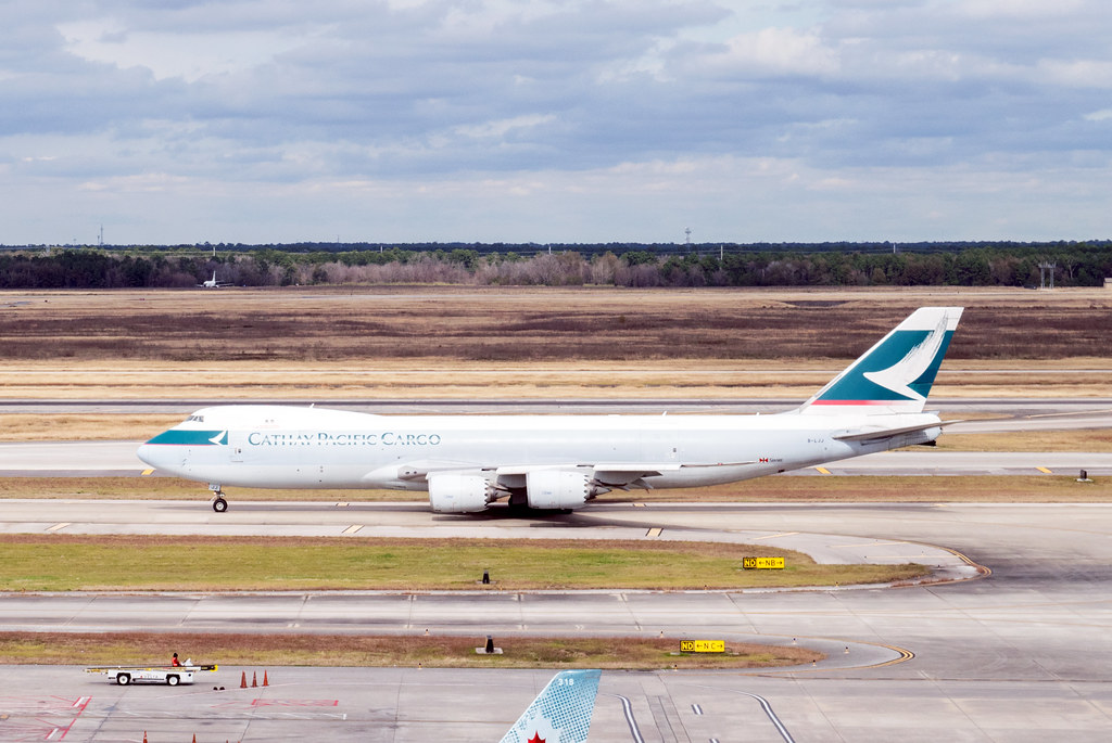 Boeing 7478F, Cathay Pacific Cargo, IAH 1901061349 Flickr