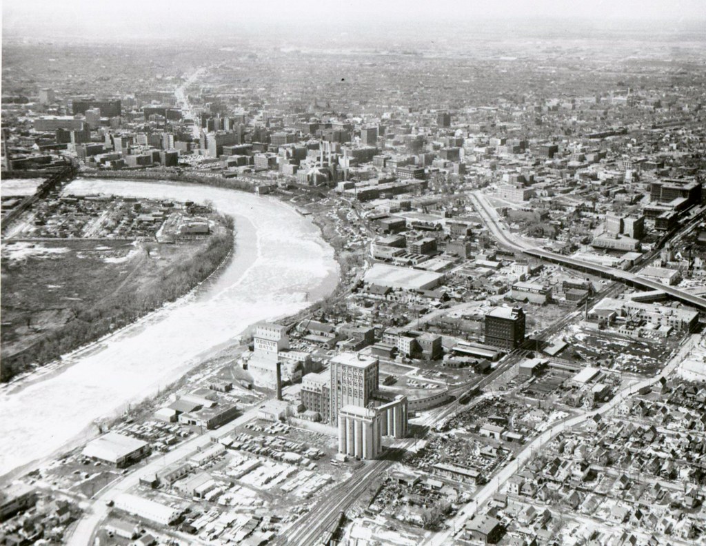 1969 Aerial shot of the Point Douglas area of Winnipeg. … Flickr
