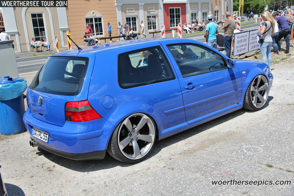 Blue VW Golf Mk4 Wörthersee Tour 2014 www.woertherseepic