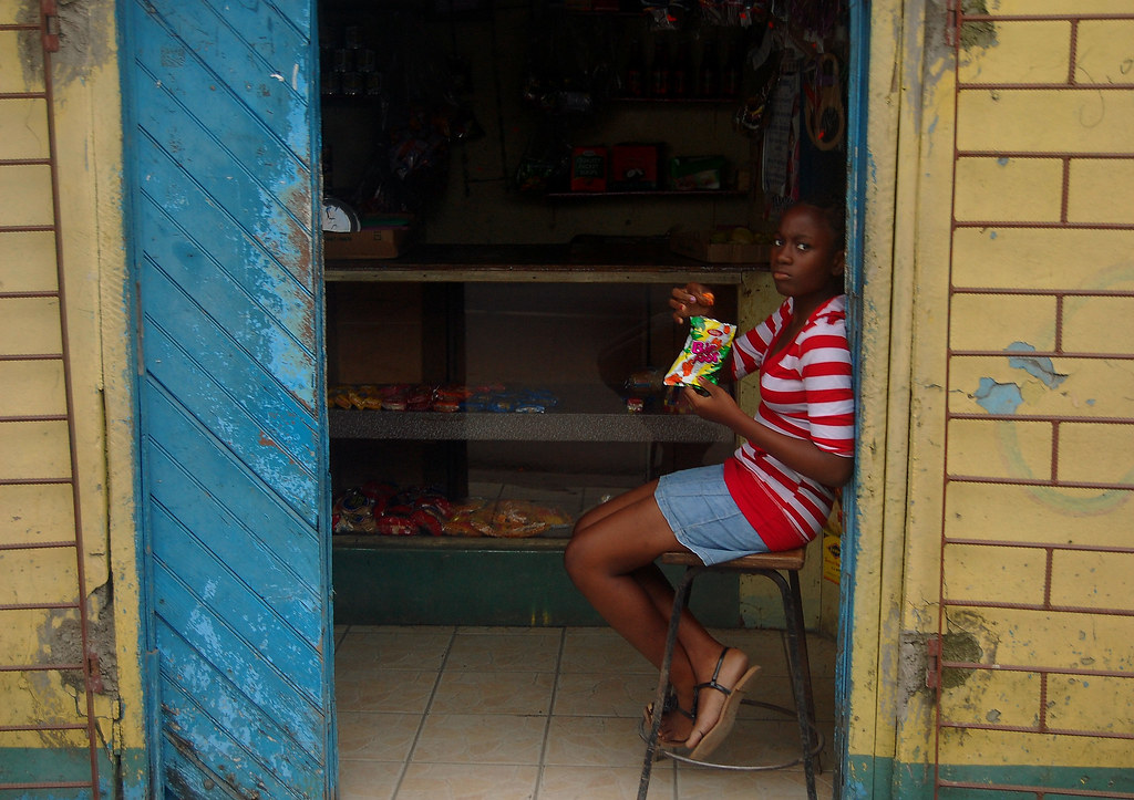 Eating Chips Eating chips Annotto Bay, Jamaica... Midnight Believer