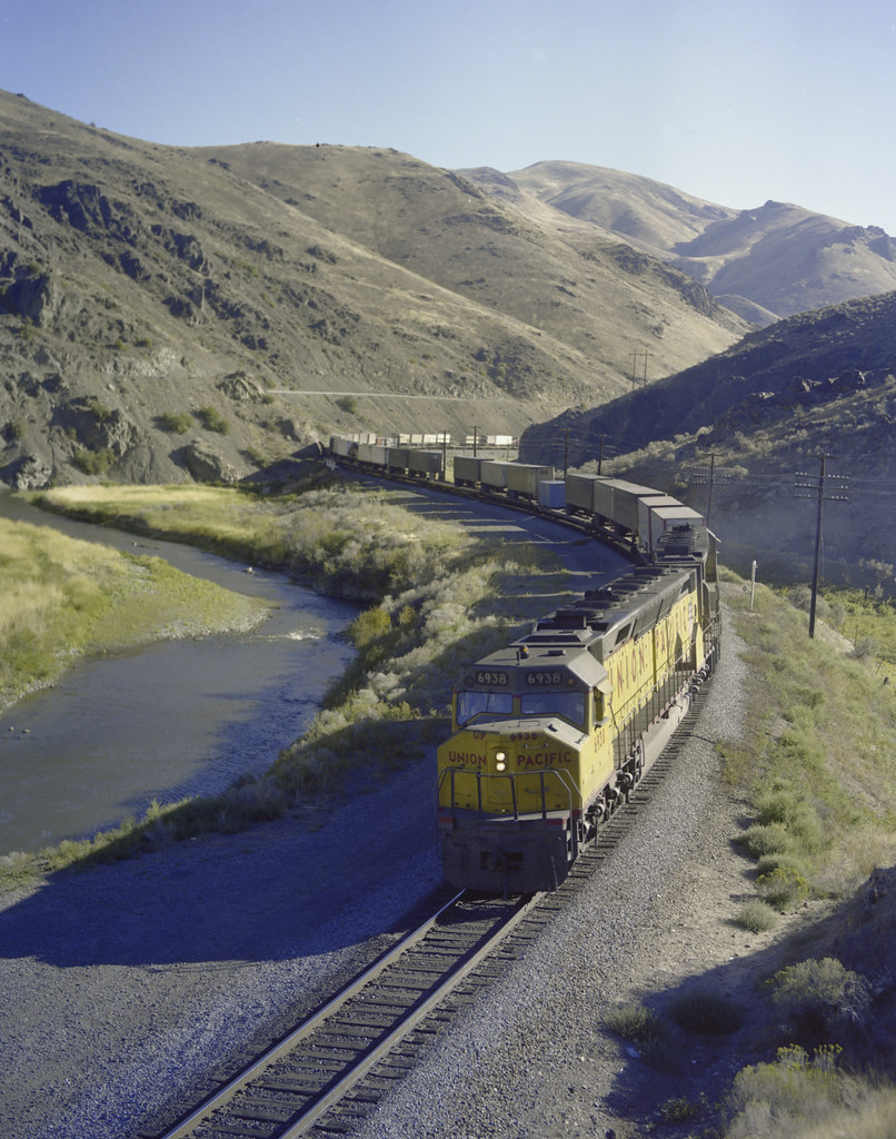 UP, Huntington, Oregon, 1979 First section of westbound Un… Flickr