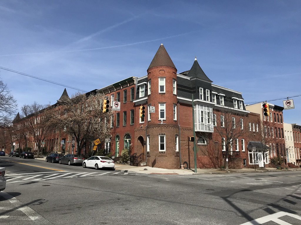 Rowhouses, E. Baltimore Street and N. Patterson Park Avenue (northwest