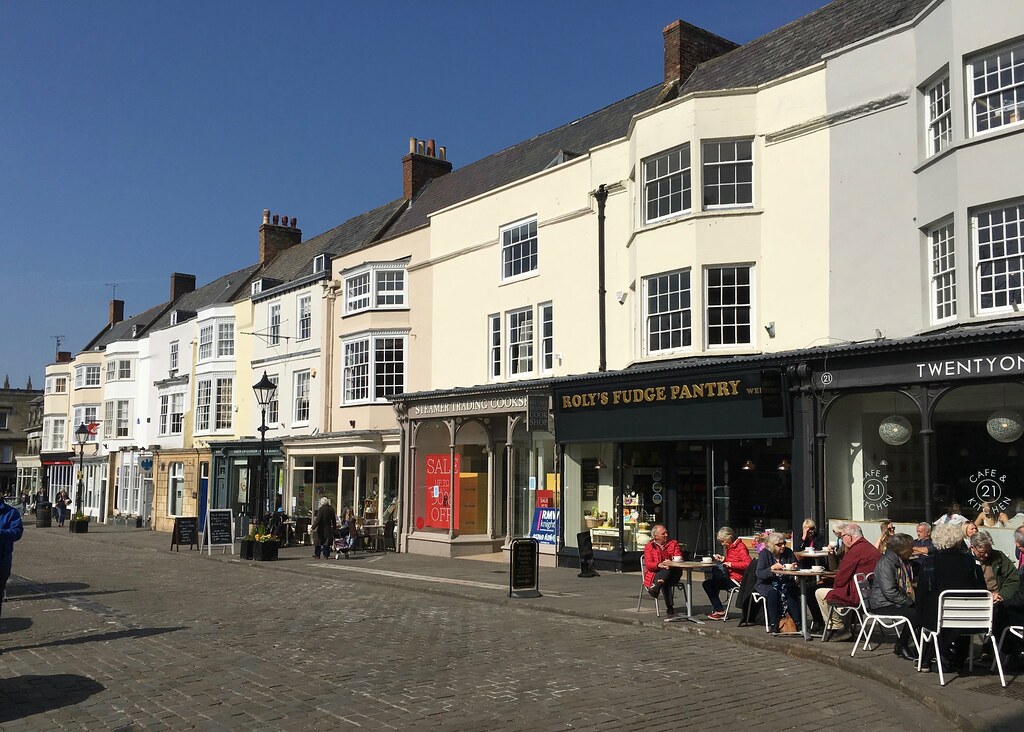 City of Wells Street View across The Square showing period… Flickr