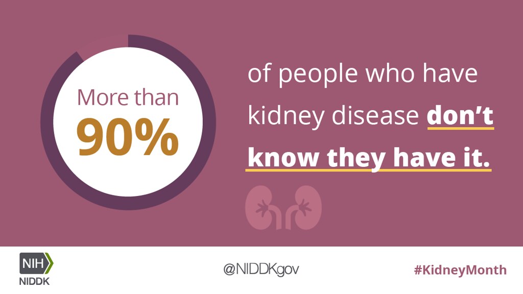 Kidney Disease March is National Kidney Month. More than 9… Flickr