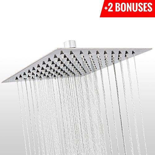 Luxury Rainfall Shower Head Home Spa Square Waterfall Sh… Flickr