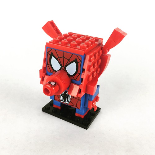A quick lego brickheadz Spiderham using some printed pi… Flickr