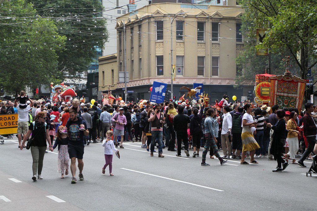 Dragon parade at the corner of Lonsdale and Russell Street… Flickr