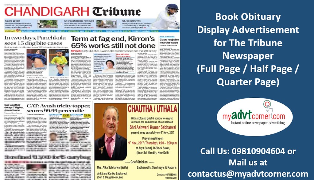 The Tribune Obituary Display Ads THE TRIBUNE NEWSPAPER; TO… Flickr