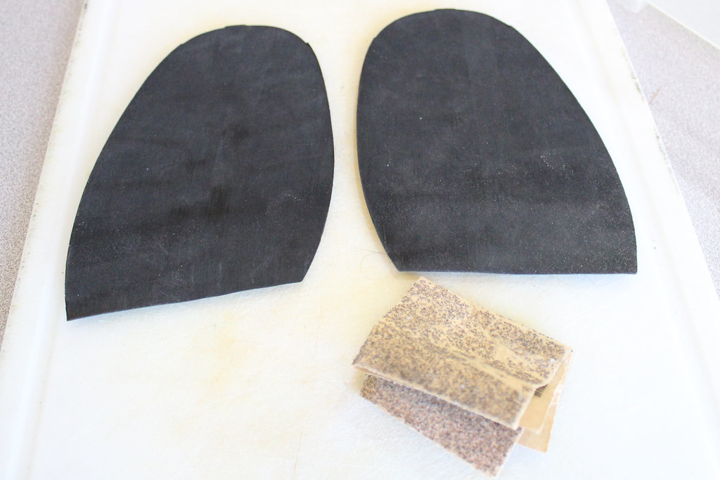 How to Glue Vibram Shoe Sole Protectors 7 60 grit sand pap… Flickr