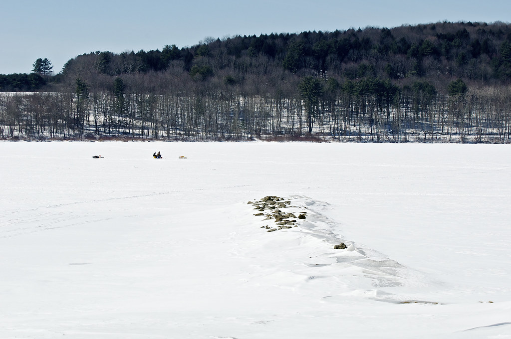 Whitney Point Reservoir In Winter With Ice Fishermen Flickr