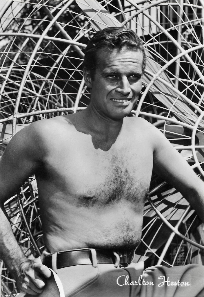 Charlton Heston Italian postcard by Rotalfoto, Milano, no.… Flickr