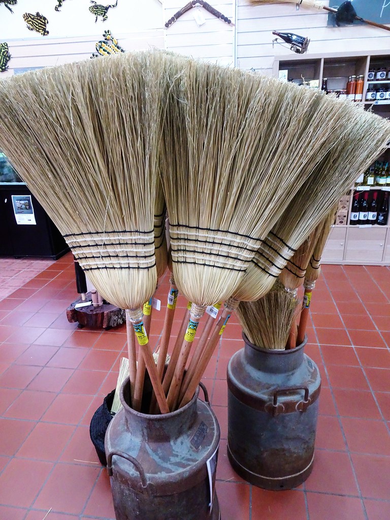 Tumut. Some of the willow brooms handmade in the Tumut bro… Flickr