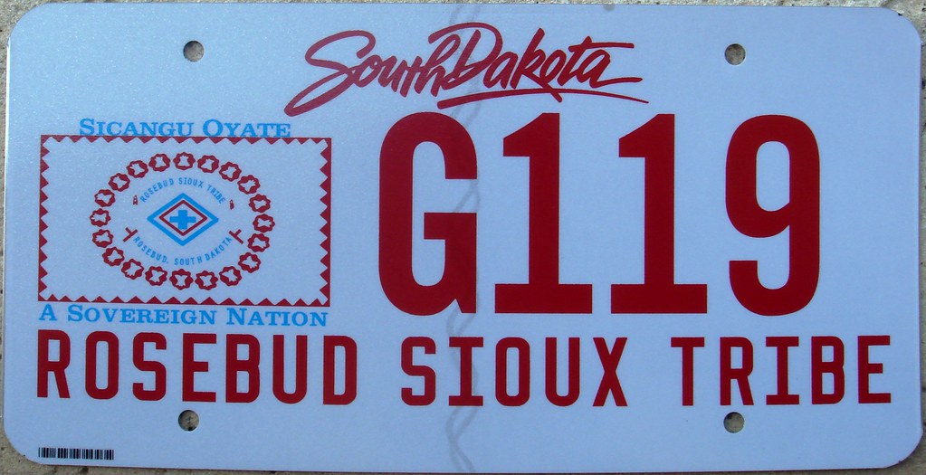 Rosebud Sioux Tribe Flat License Plate a photo on Flickriver