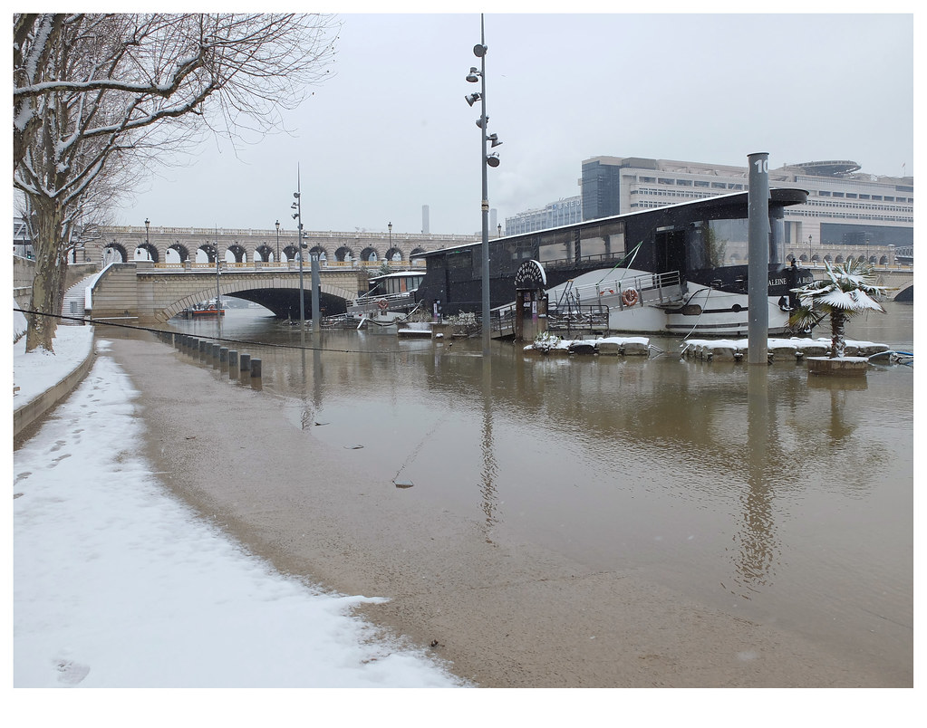 Waters of the Seine LA BALEINE BLANCHE, Pont de Bercy et M… Flickr