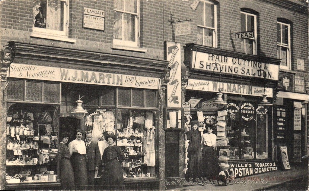 Claygate near Esher. Post Office & W.J.Martin Shops. Stati… Flickr