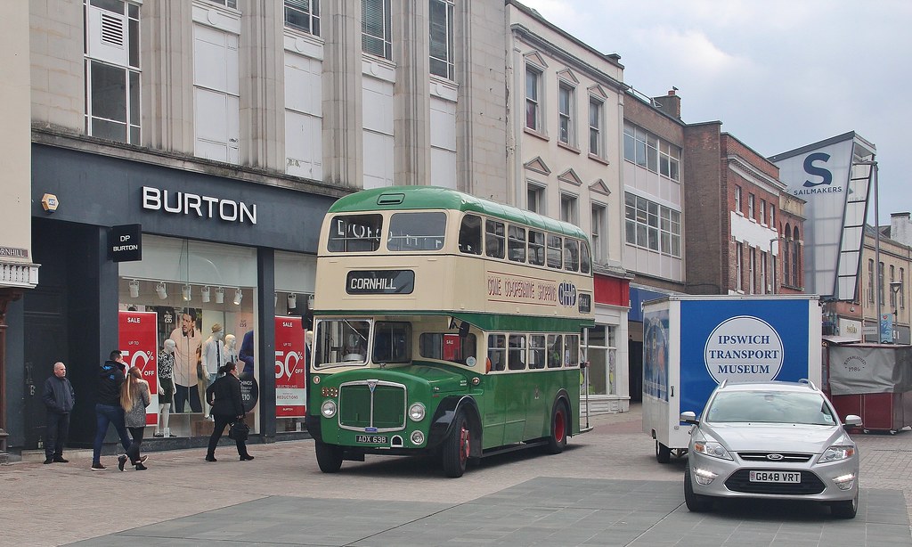 ADX 63B, Ipswich AEC Regent V No. 63 arriving at Cornhill … Flickr