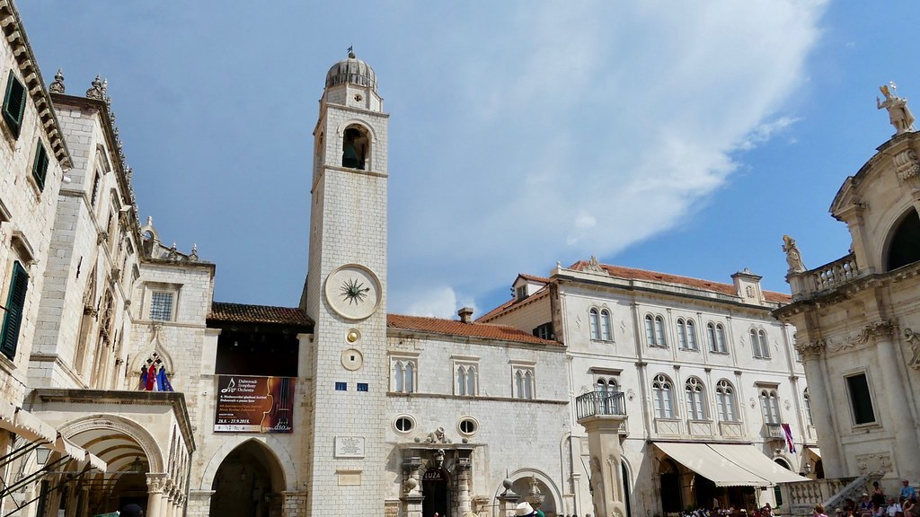 Croatie, Dubrovnik, Place de la Loggia (Luža), ancienne pl… Flickr