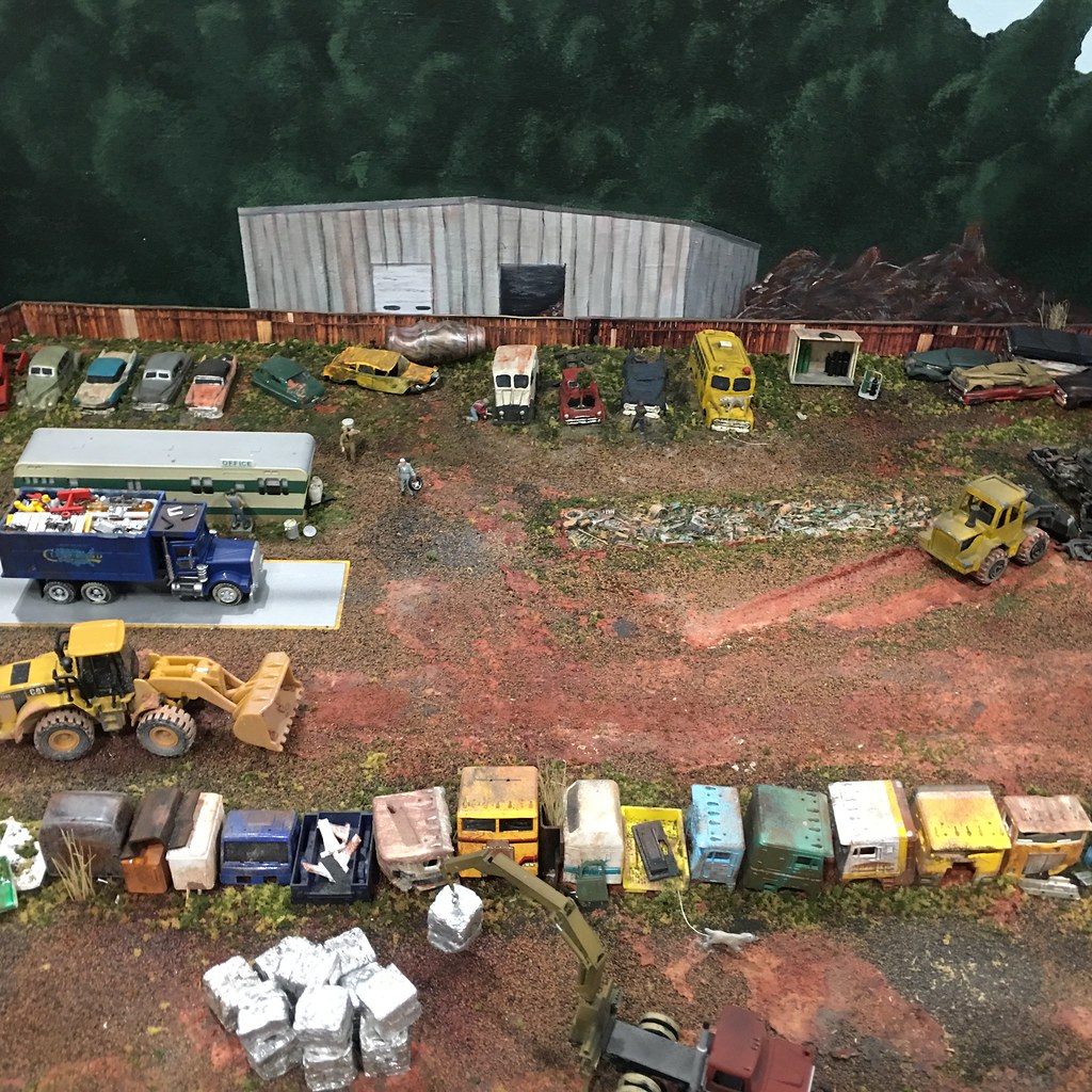 Model railroad scrap yard in 1/87th. scale Terry Spirek Flickr