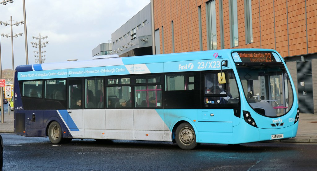 First Scotland East 63255 SN65OKV leaves Livingston Bus Te… Flickr