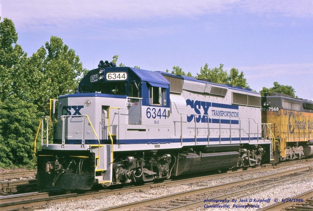 csx 6344 cville pa 62486 CSX GP40 6344 at Connellsville… Flickr