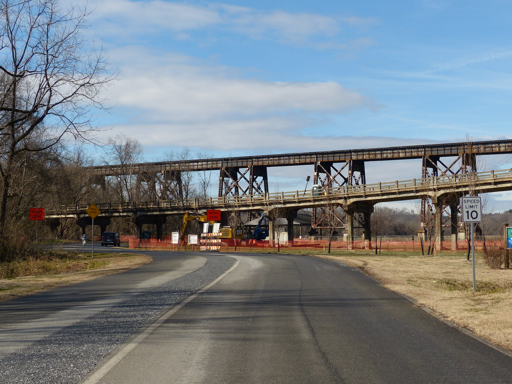 last stand for the Rt. 29 Business truss bridge in Altavista, Virginia