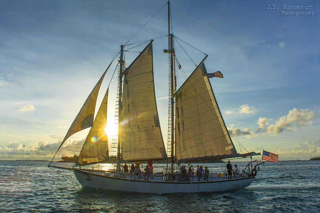 Sunset Sailing Key West, Florida Sitting in Mallory Squa… Flickr