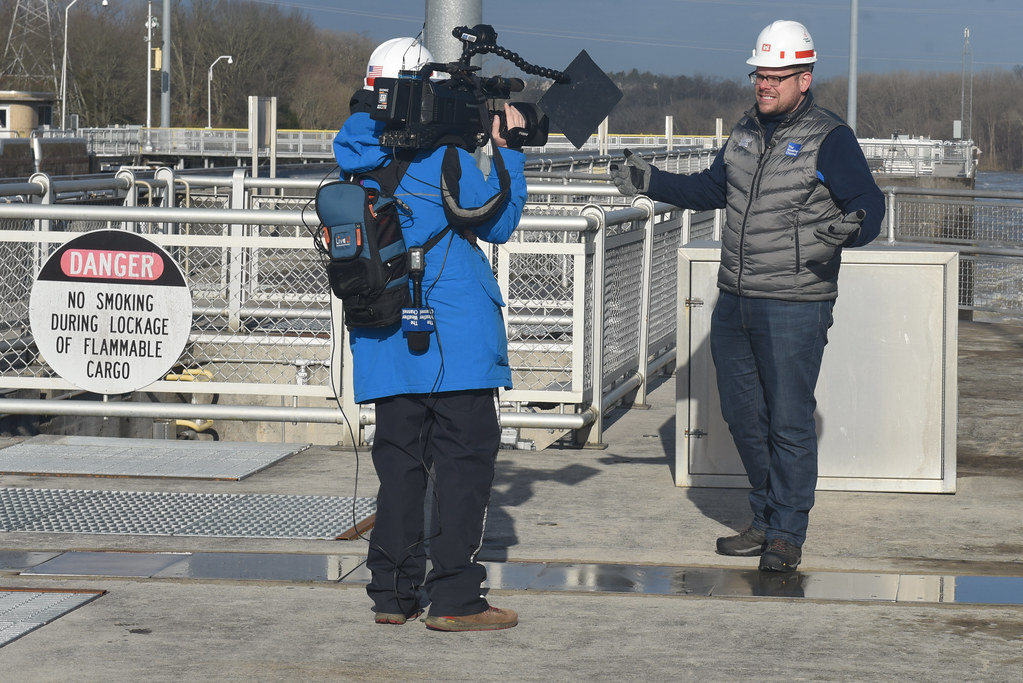 Justin Michaels reports for Weather Channel at Old Hickory… Flickr