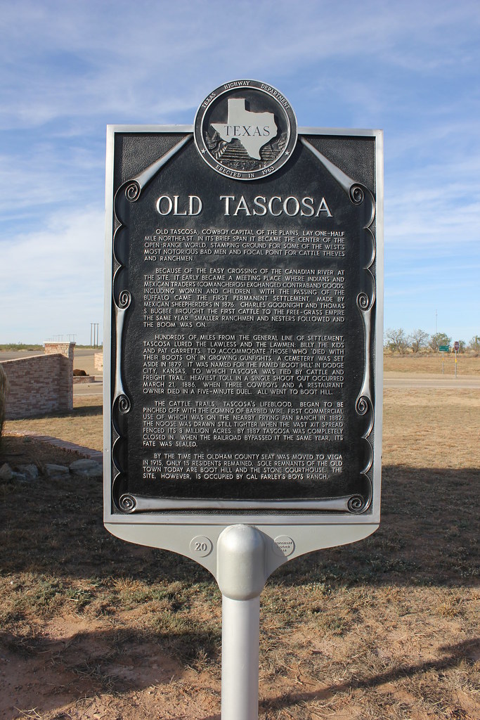 Old Tascosa, Vega, Texas Historical Marker Old Tascosa, co… Flickr