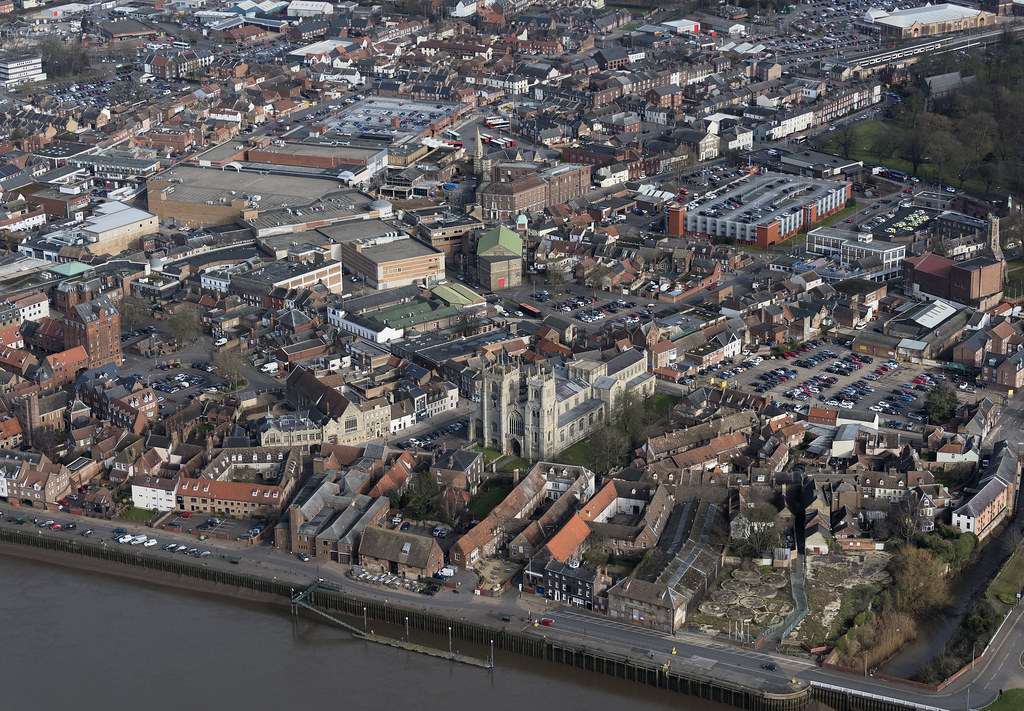 Kings Lynn aerial Aerial view of Kings Lynn by the Great… Flickr