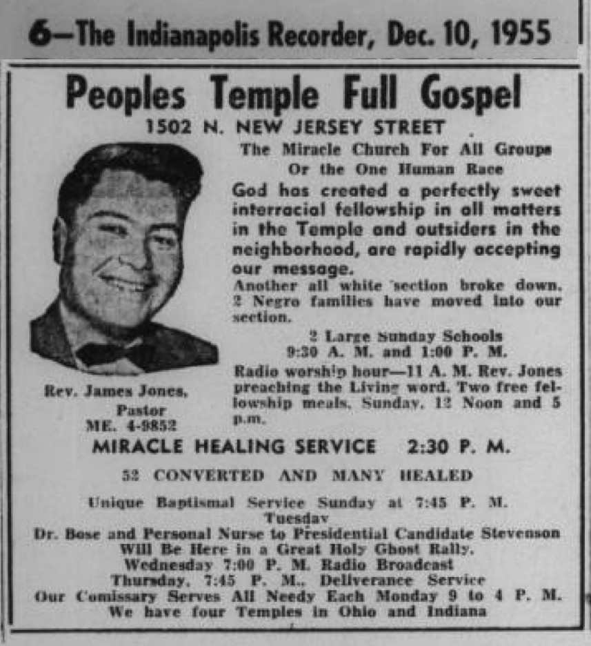 Peoples Temple Ad a photo on Flickriver