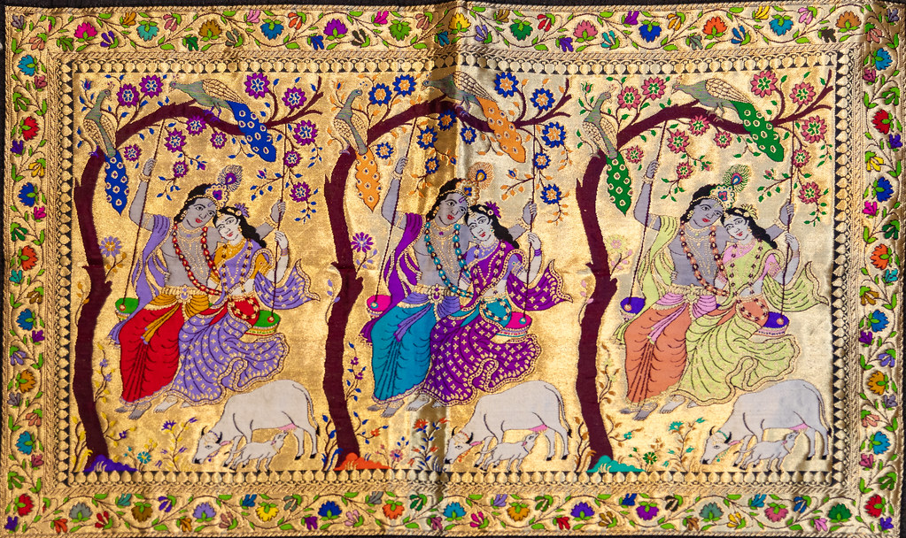 Varanasi, India Hand made embroidery Ninara Flickr