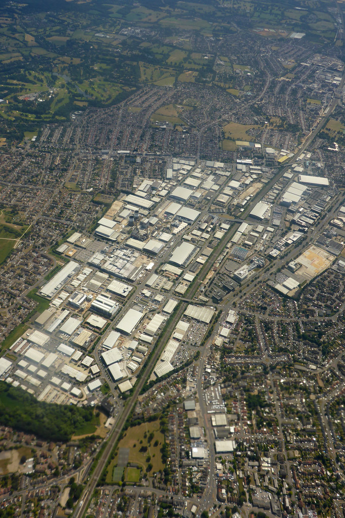 Slough Trading estate Viewed from a flight departing from … Flickr