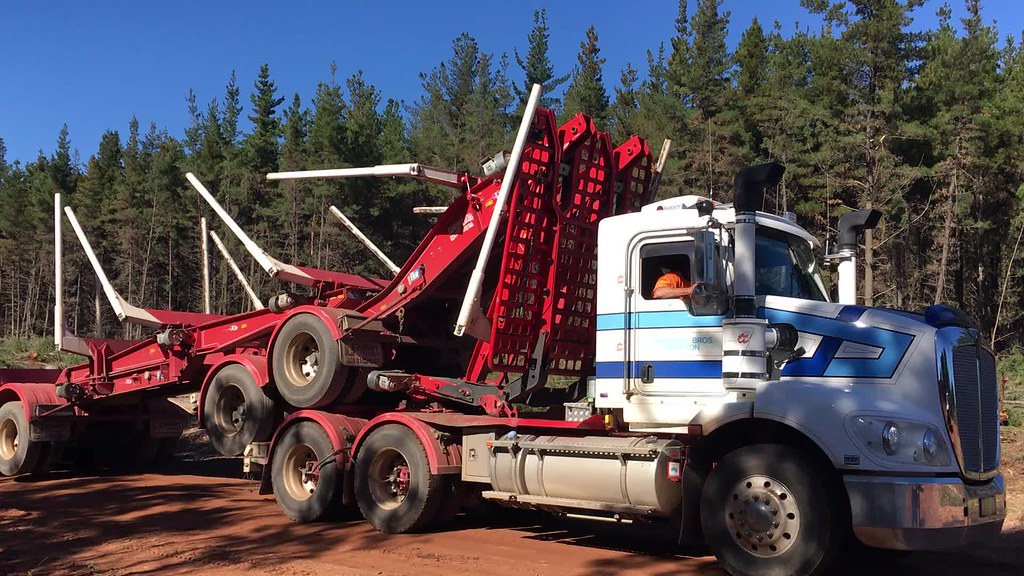 Greensill bros grafton kenworth t409 b.double log truck at… Flickr