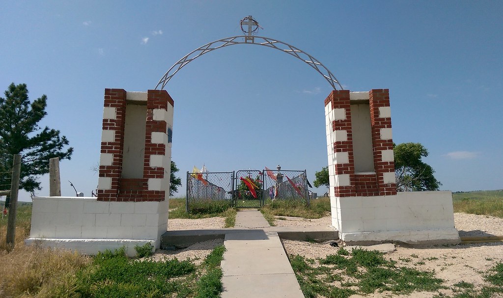 Wounded Knee Massacre Memorial Pine Ridge Reservation So… Flickr