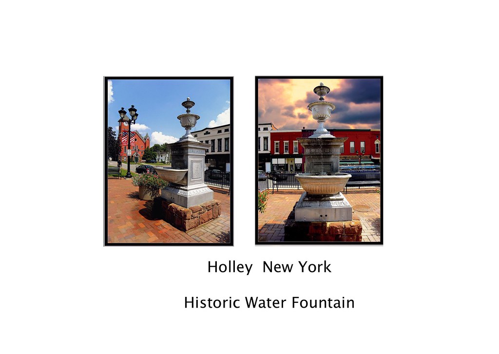 Holley New York Holley Public Square and Salisbury Fountain (1914