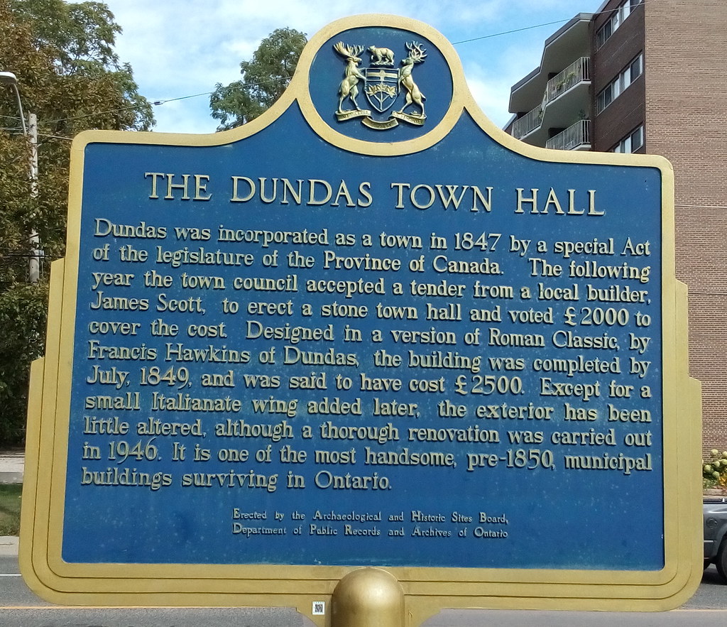 Dundas Town Hall, 60 Main Street, Dundas, ON heritage pl… Flickr