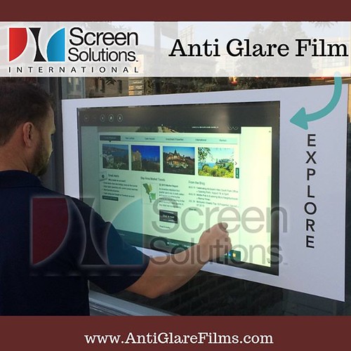 Anti Glare Film with Rear Projection Film on Storefront Wi… Flickr